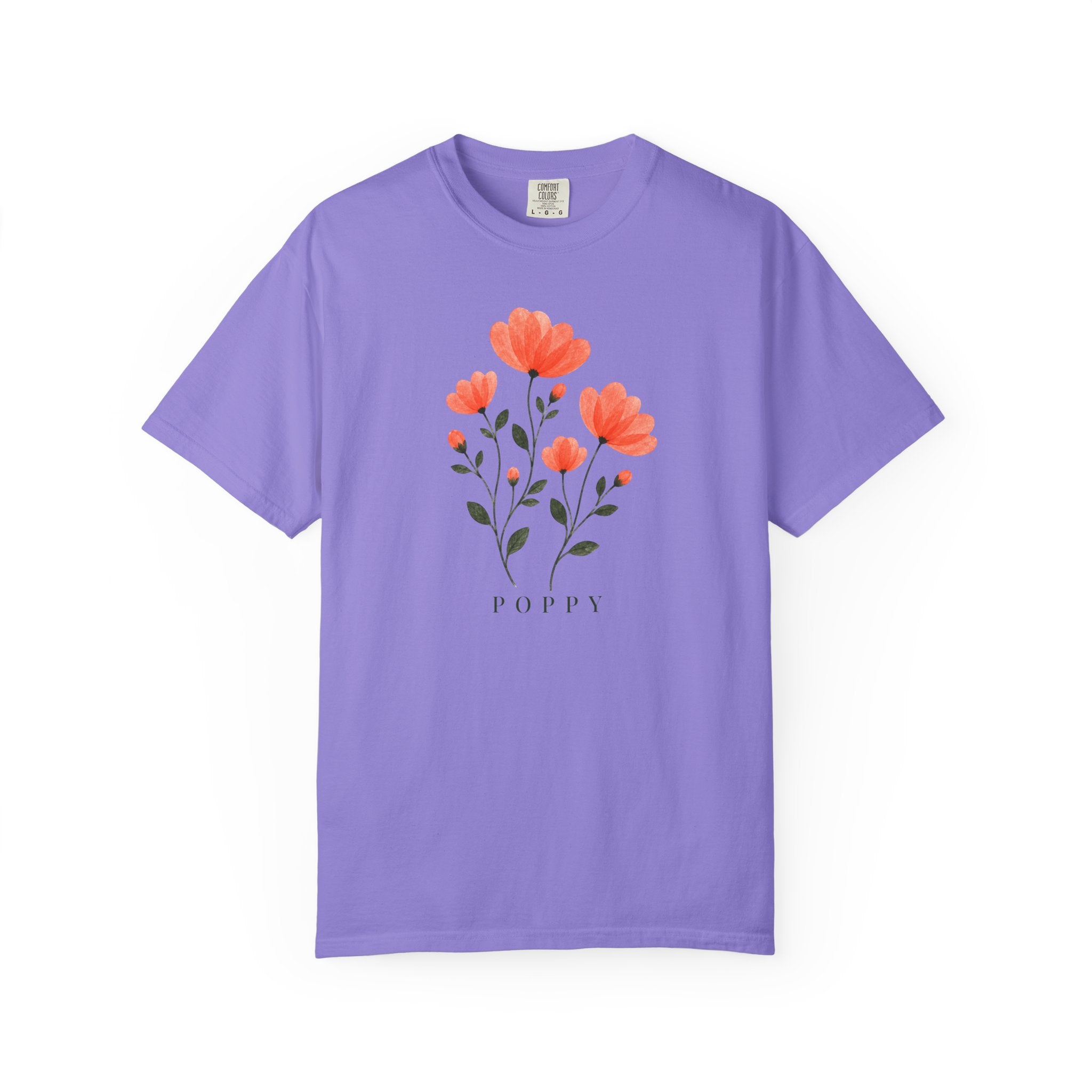 Poppies Pressed Flowers T-Shirt