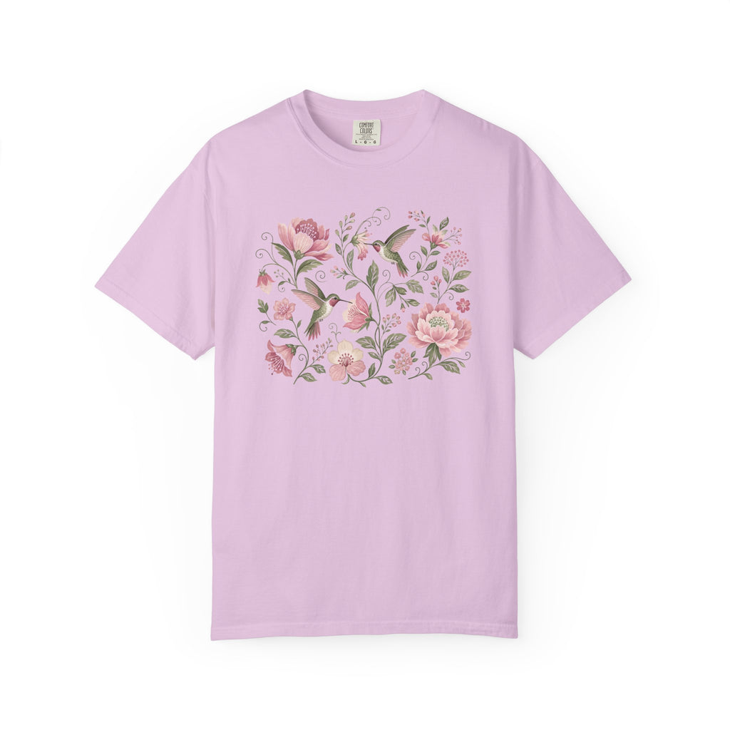 Hummingbirds Floral T-Shirt
