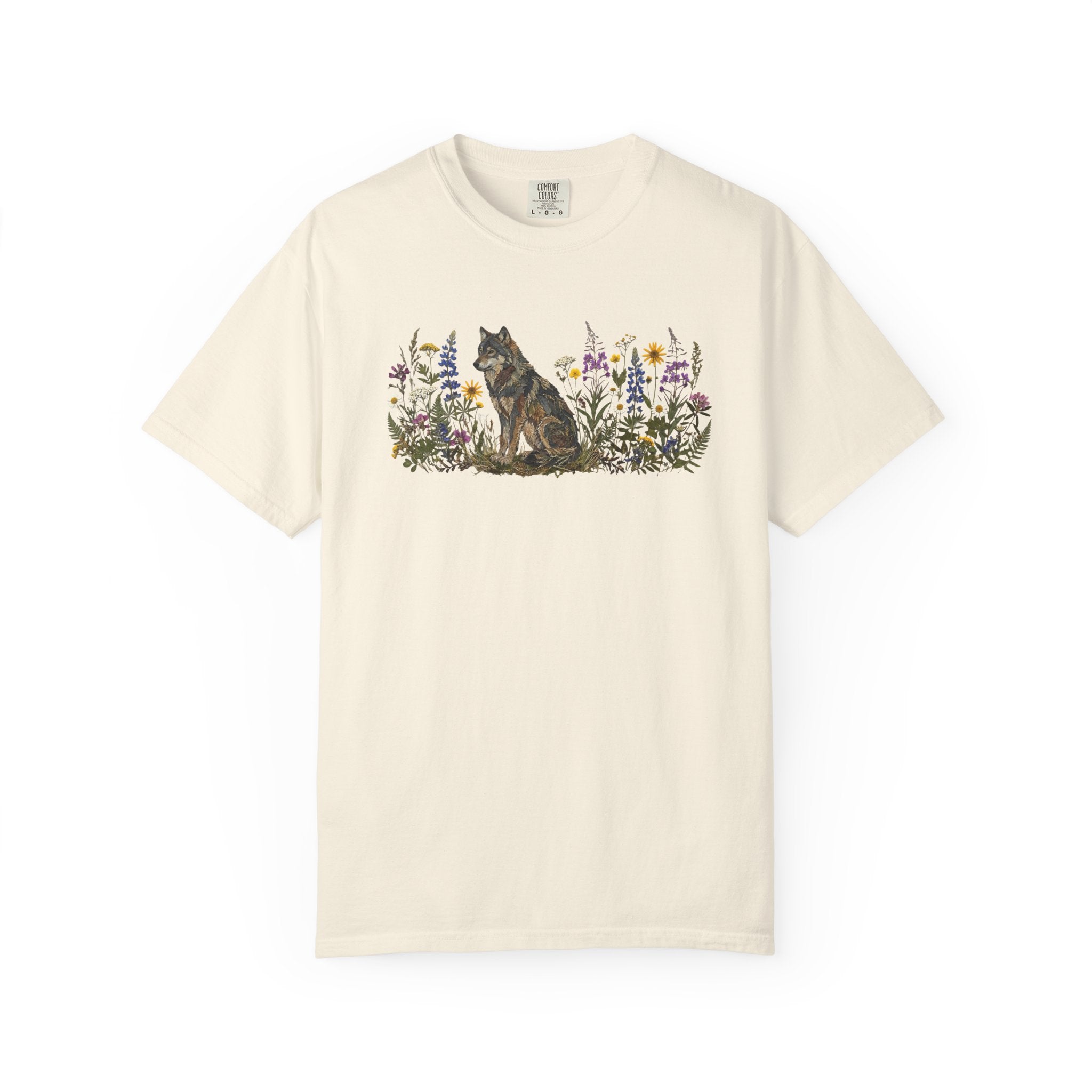 Wolf Pressed Flowers T-Shirt
