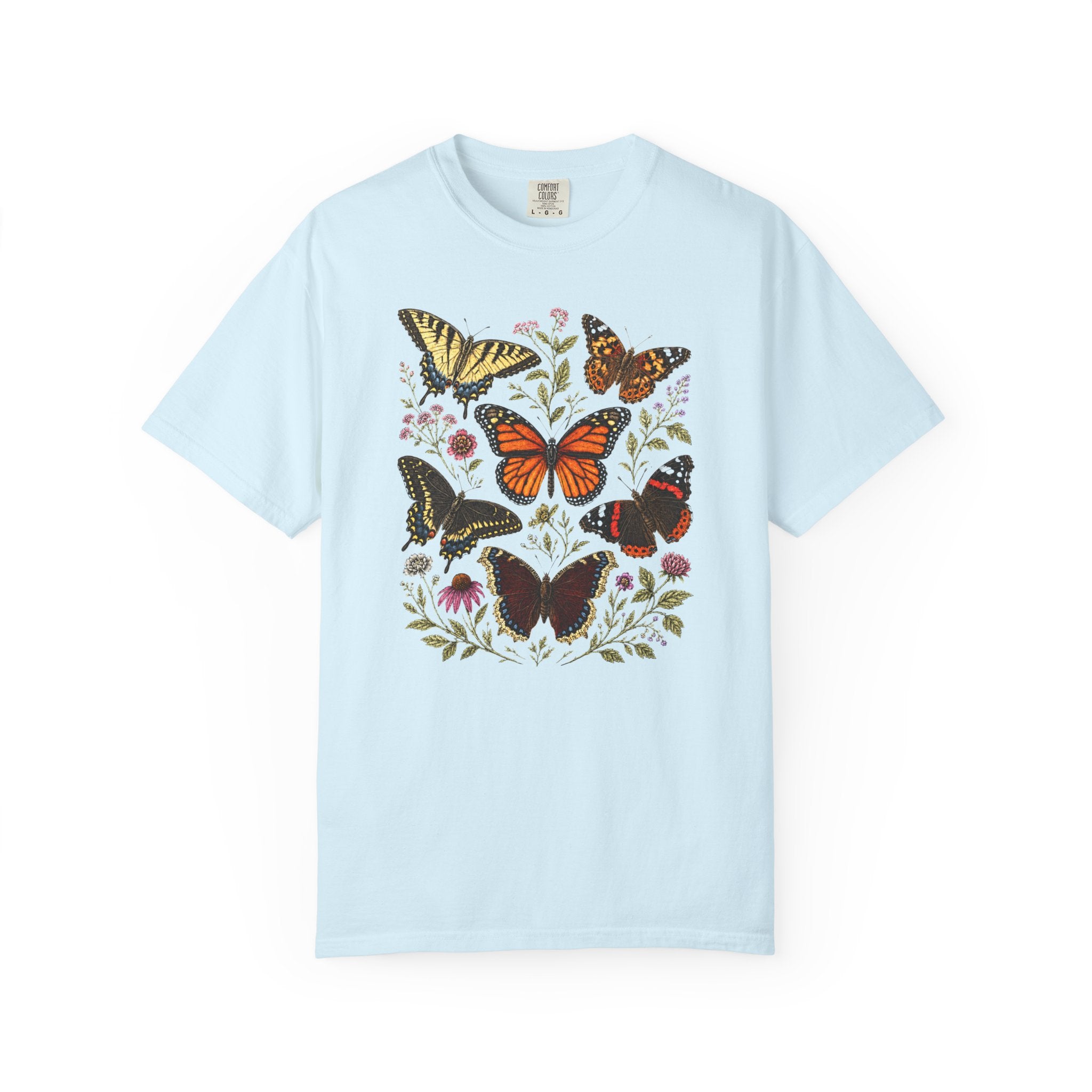 Butterflies Floral T-Shirt