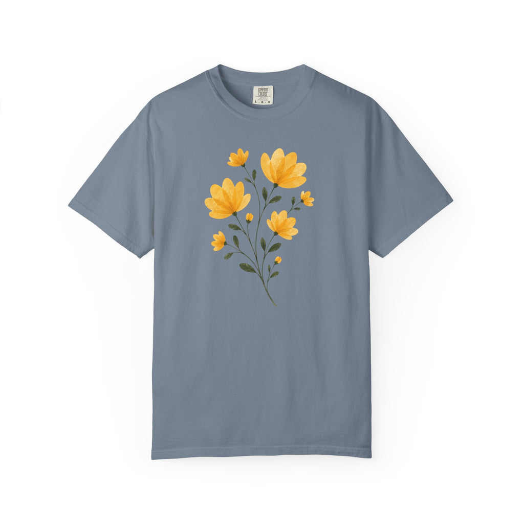 Yellow Pressed Bouquet T-Shirt