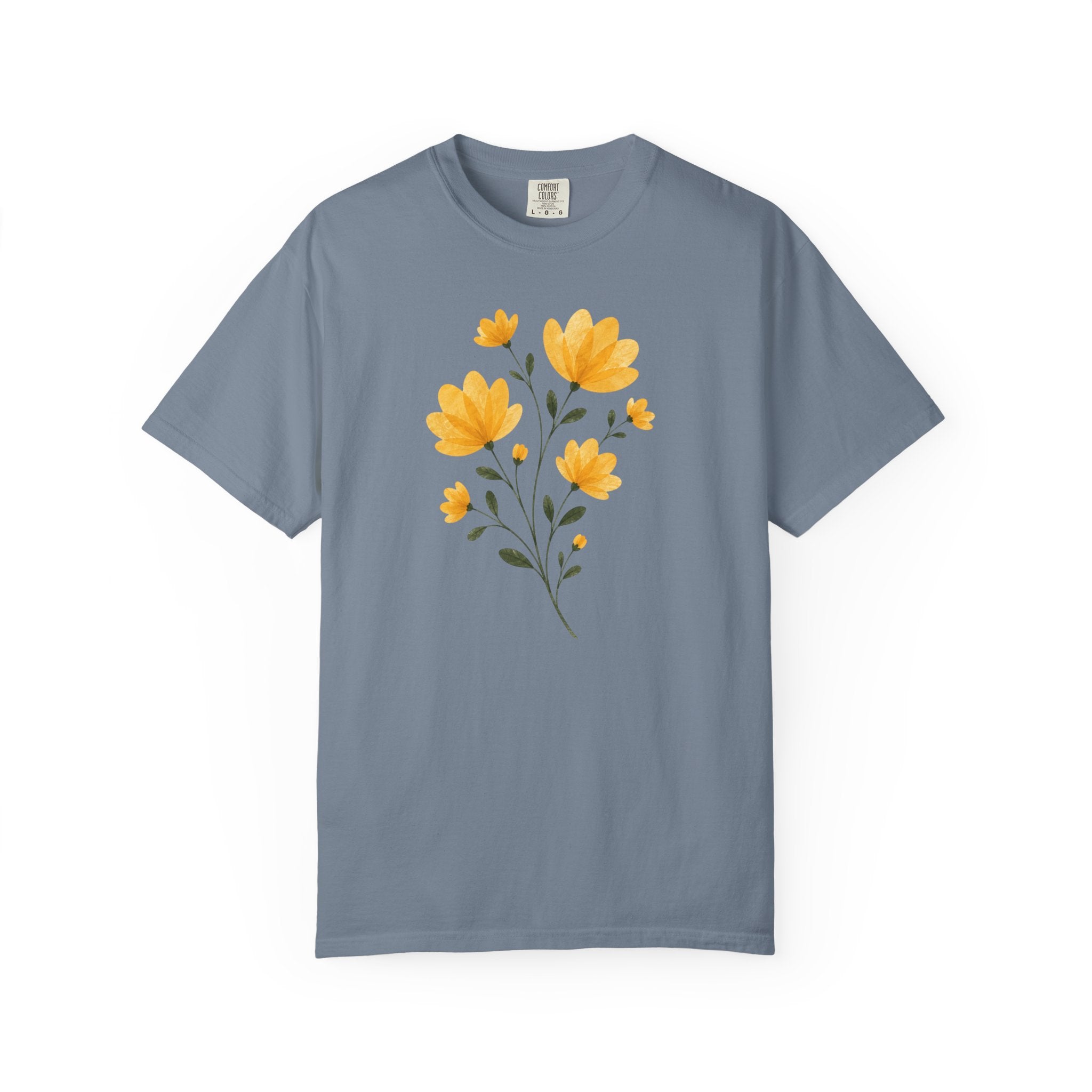 Yellow Pressed Bouquet T-Shirt