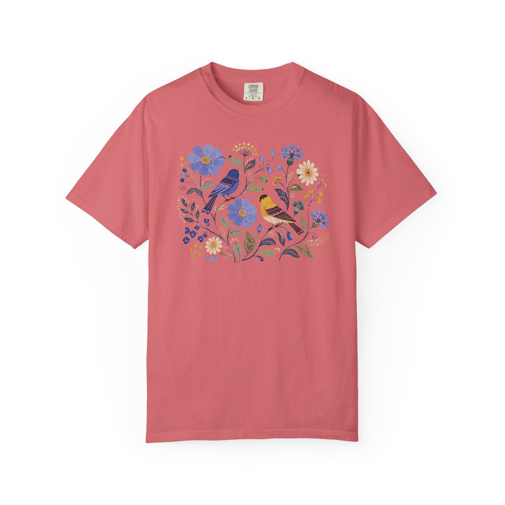 Goldfinch & Bunting Floral T-Shirt