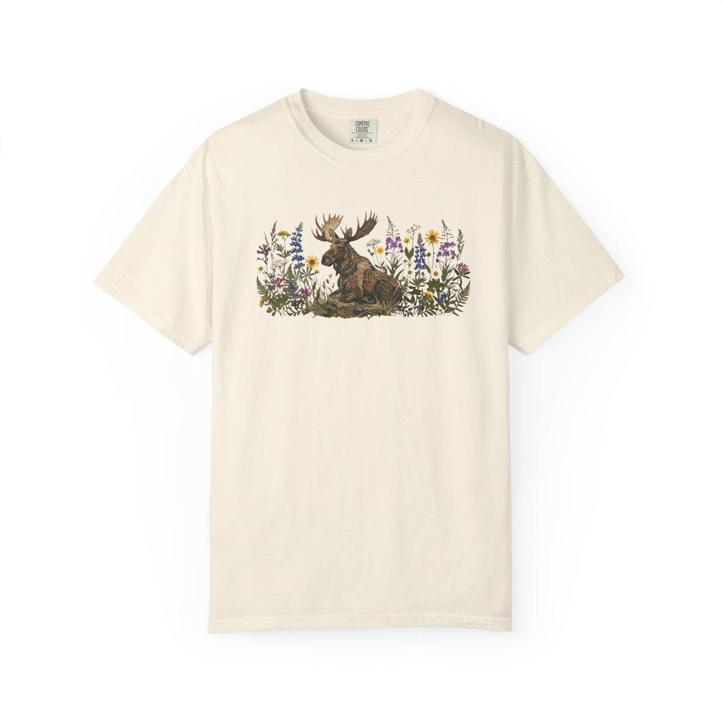 Moose Pressed Flowers T-Shirt