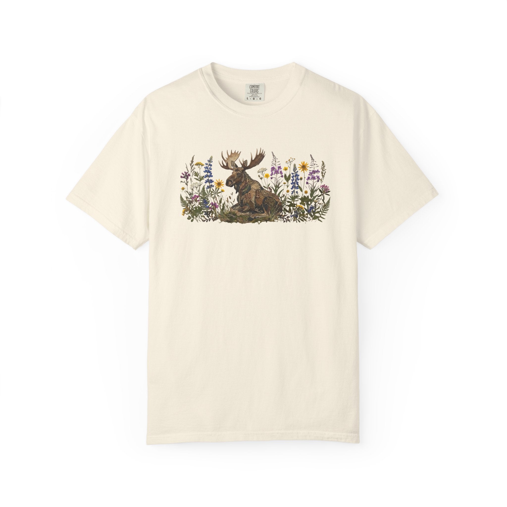 Moose Pressed Flowers T-Shirt