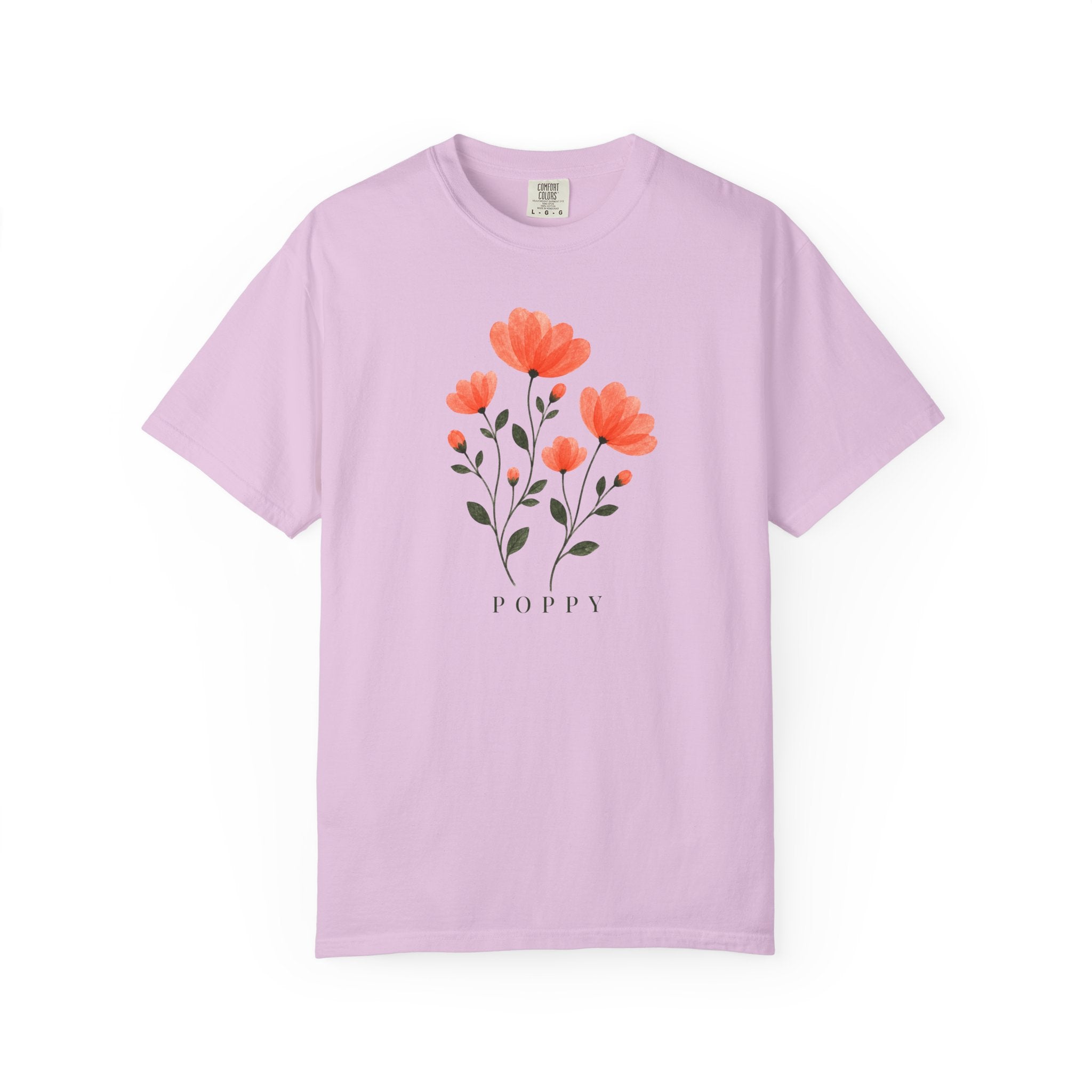 Poppies Pressed Flowers T-Shirt