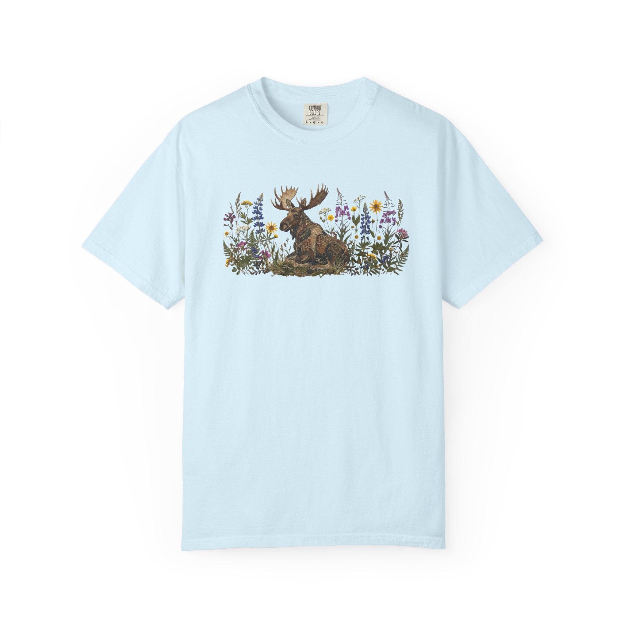 Moose Pressed Flowers T-Shirt