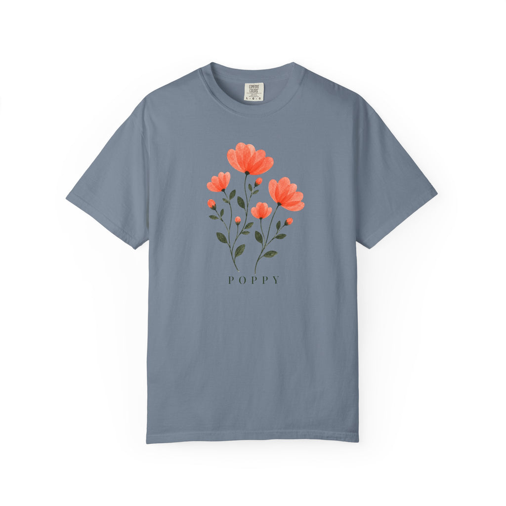 Poppies Pressed Flowers T-Shirt
