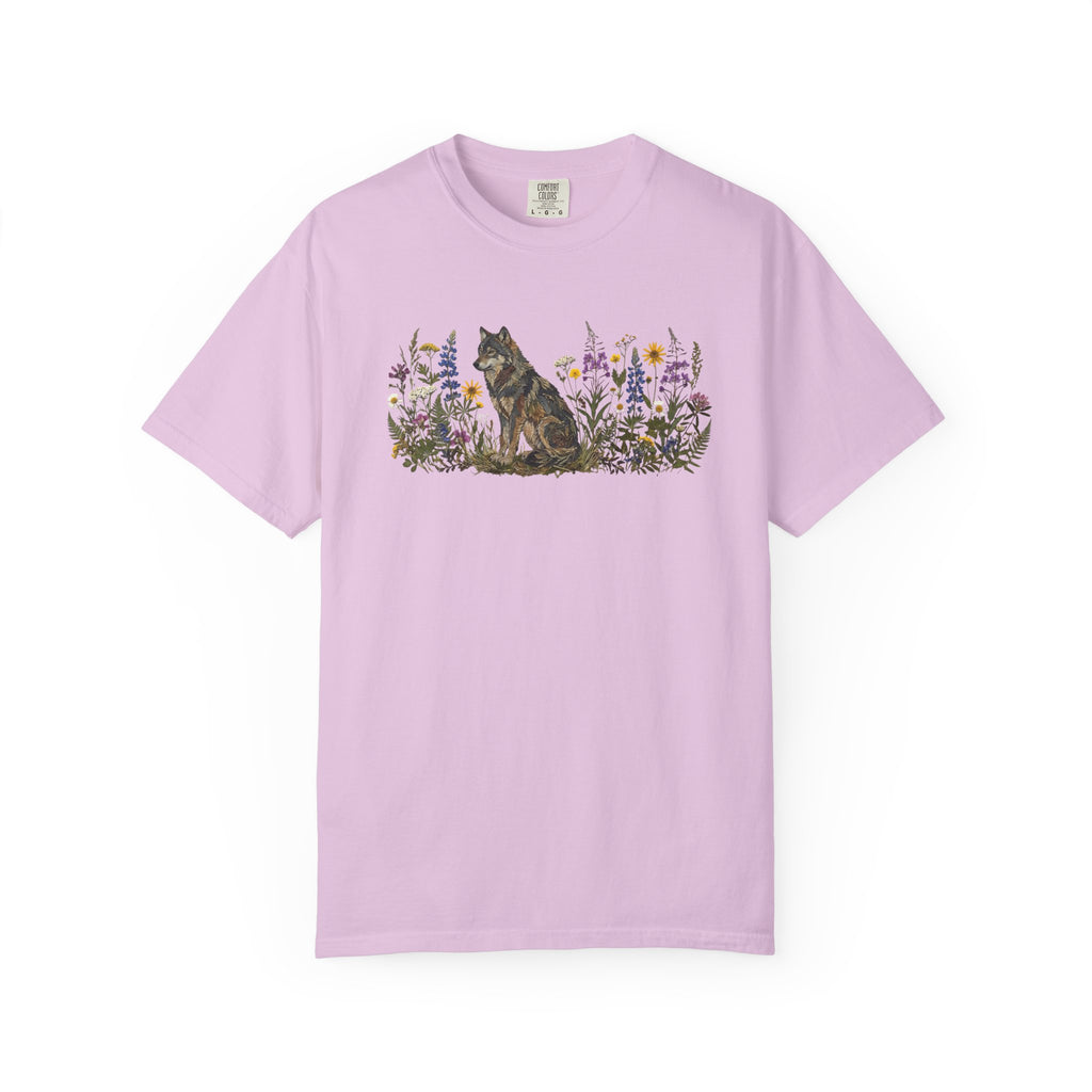 Wolf Pressed Flowers T-Shirt