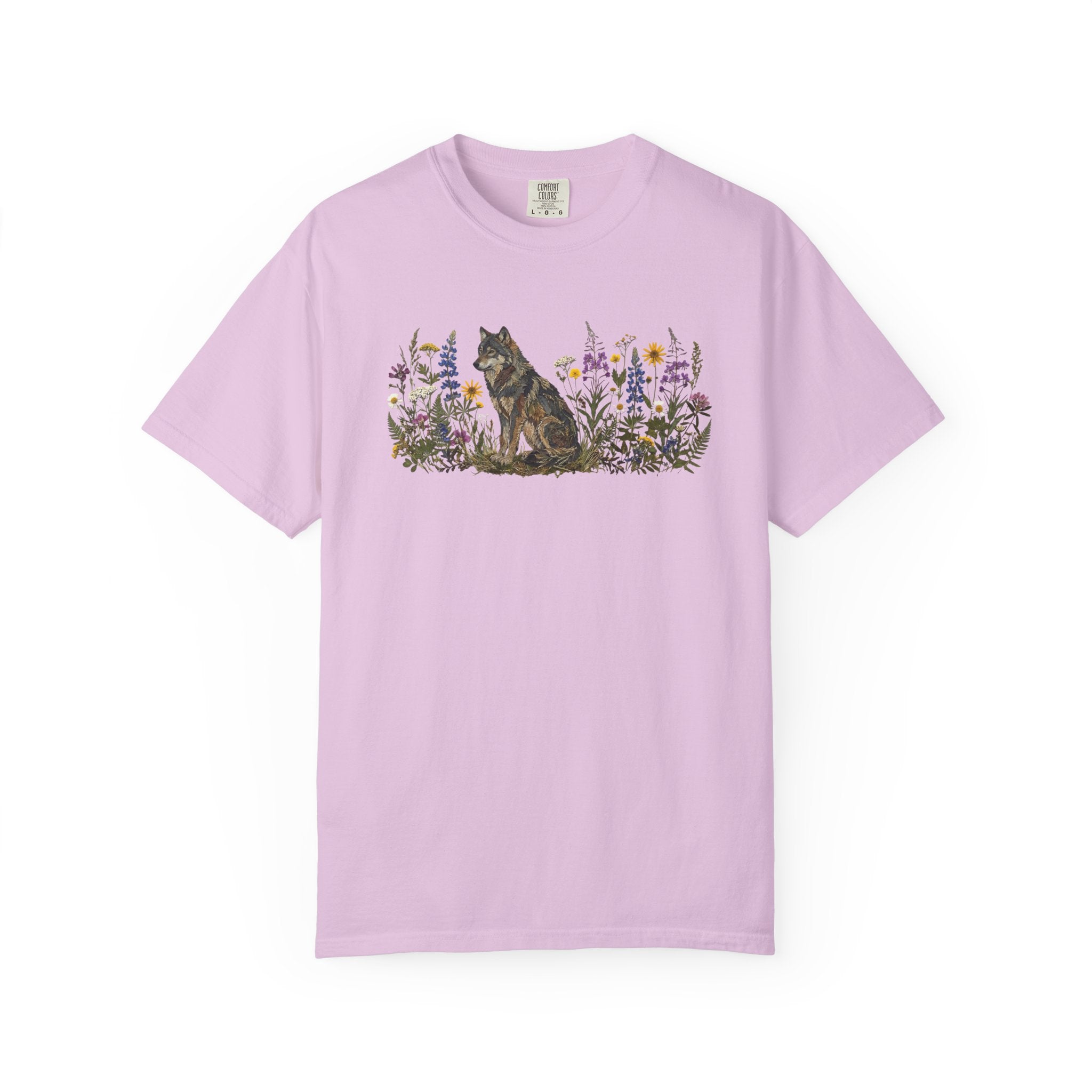Wolf Pressed Flowers T-Shirt