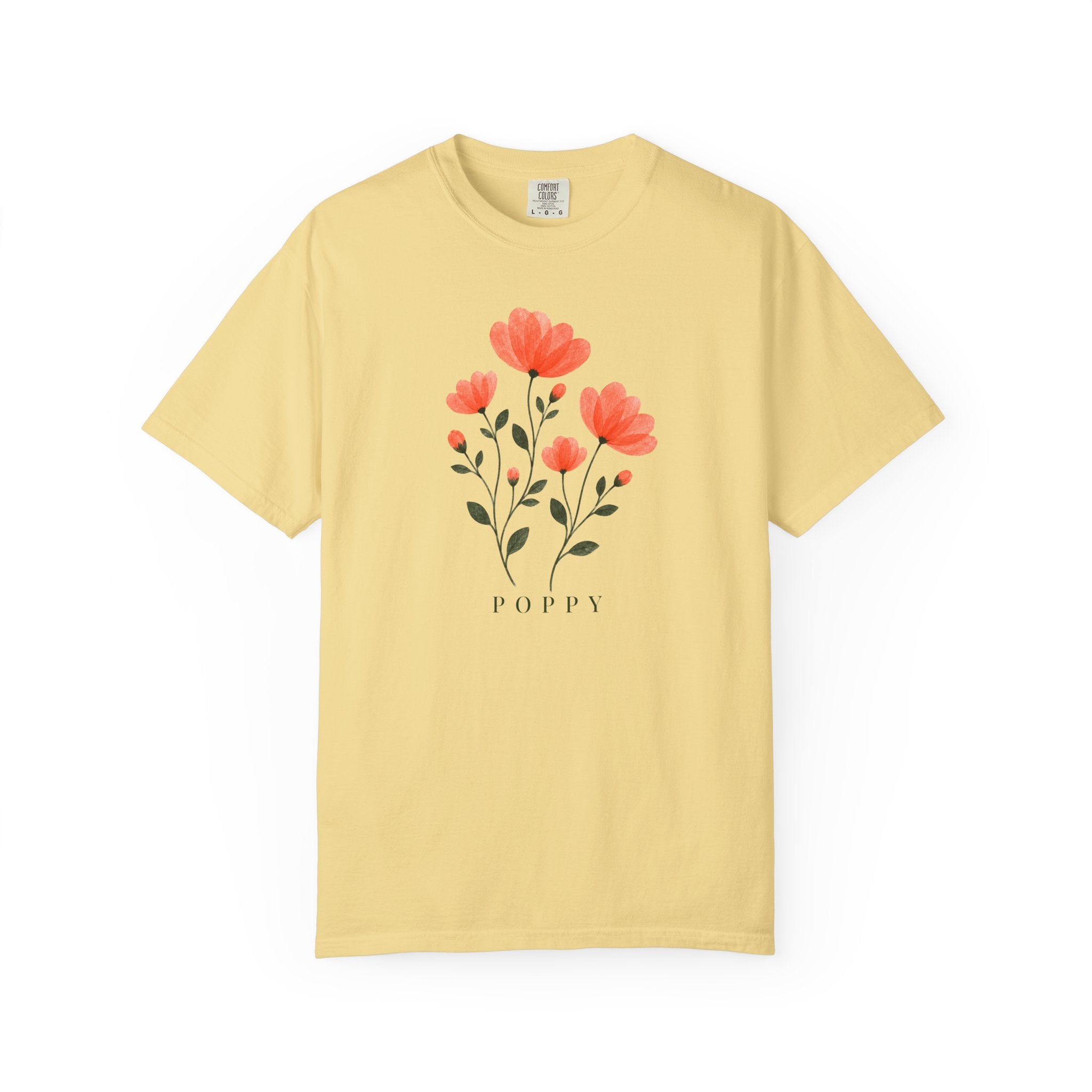 Poppies Pressed Flowers T-Shirt