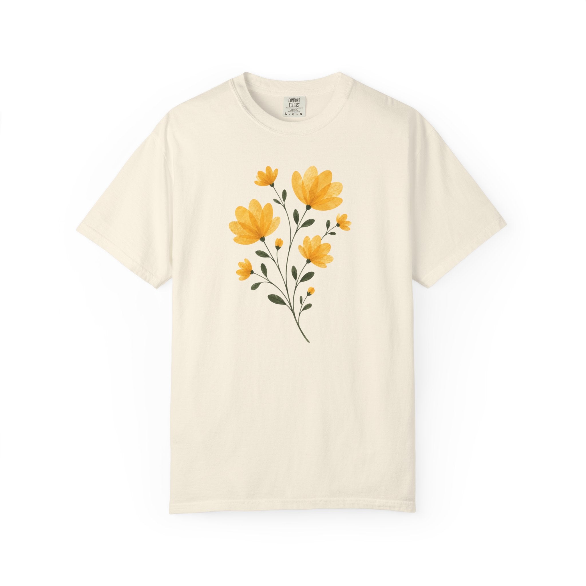 Yellow Pressed Bouquet T-Shirt