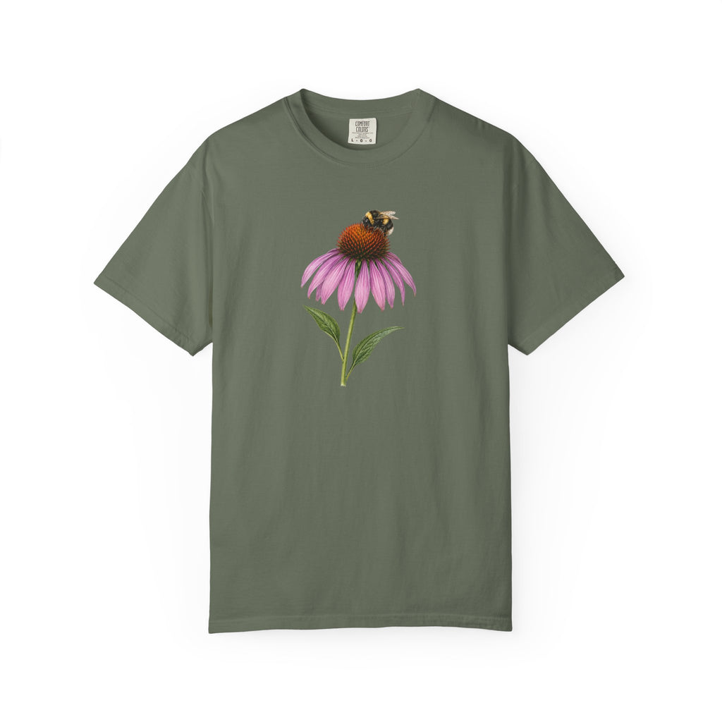 Bee on Purple Flower T-Shirt