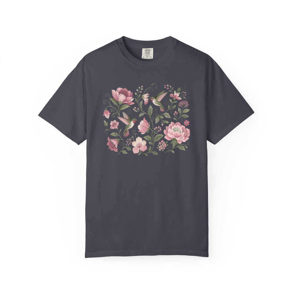 Hummingbirds Floral T-Shirt