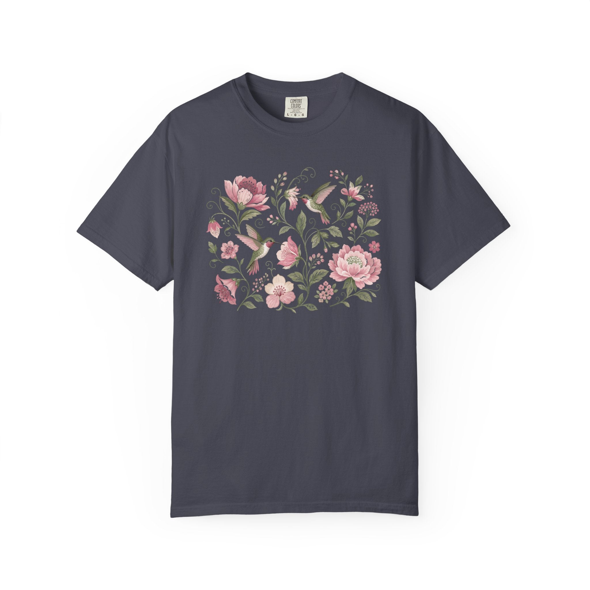 Hummingbirds Floral T-Shirt
