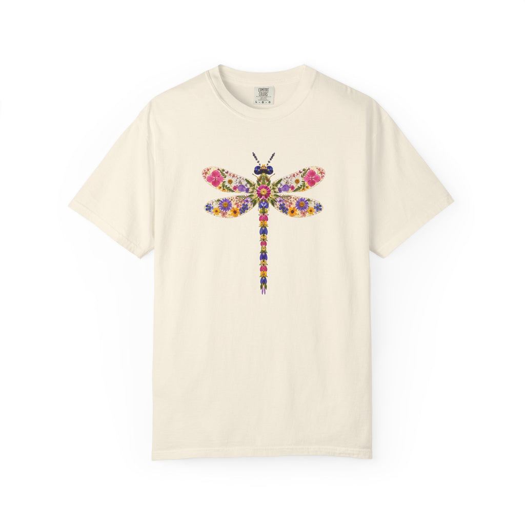 Pressed Flowers Dragonfly T-Shirt