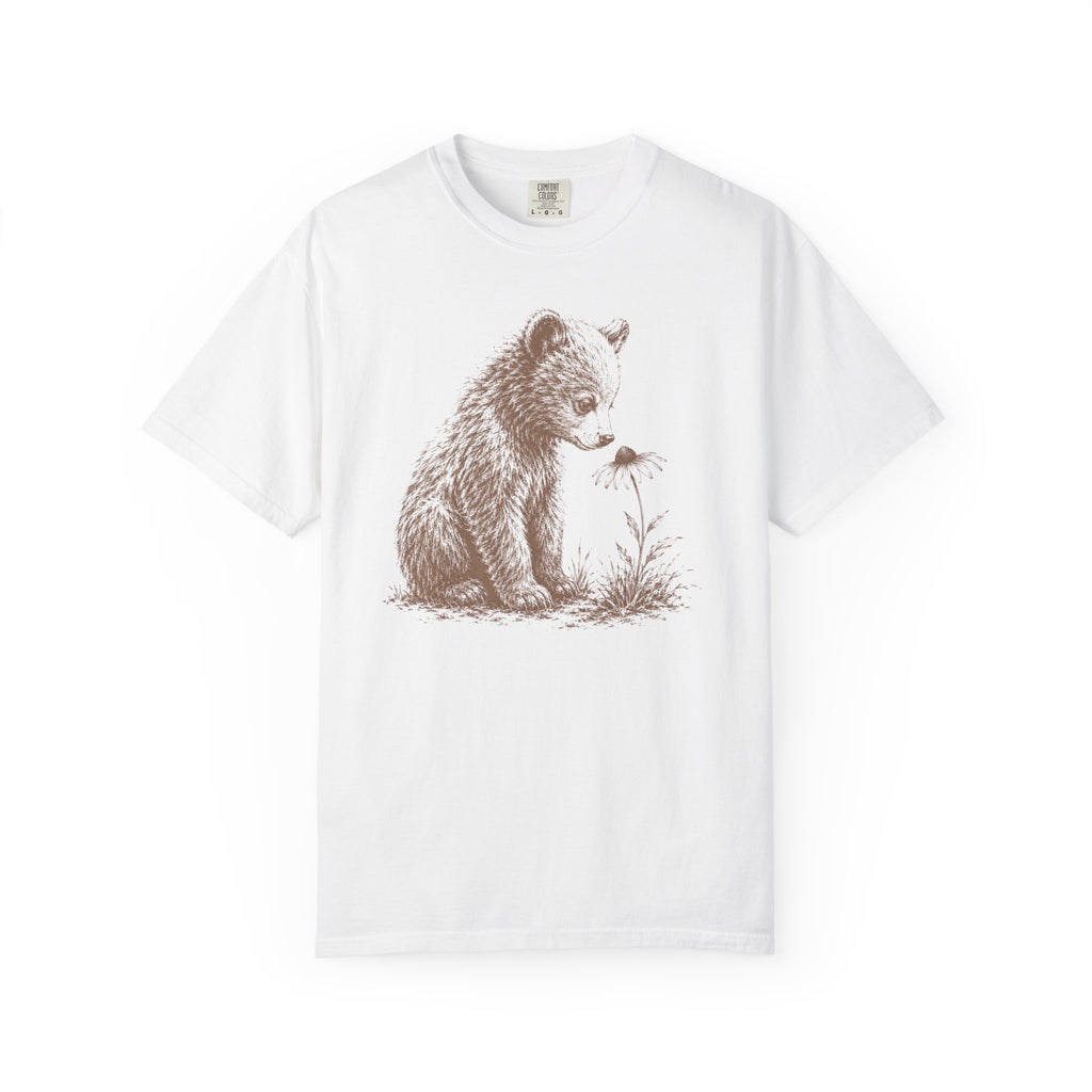 Bear Cub Flower T-Shirt