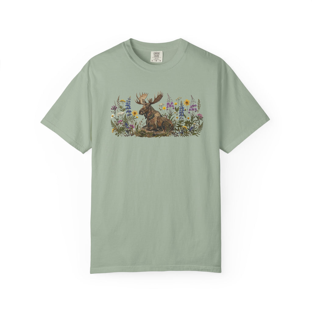 Moose Pressed Flowers T-Shirt