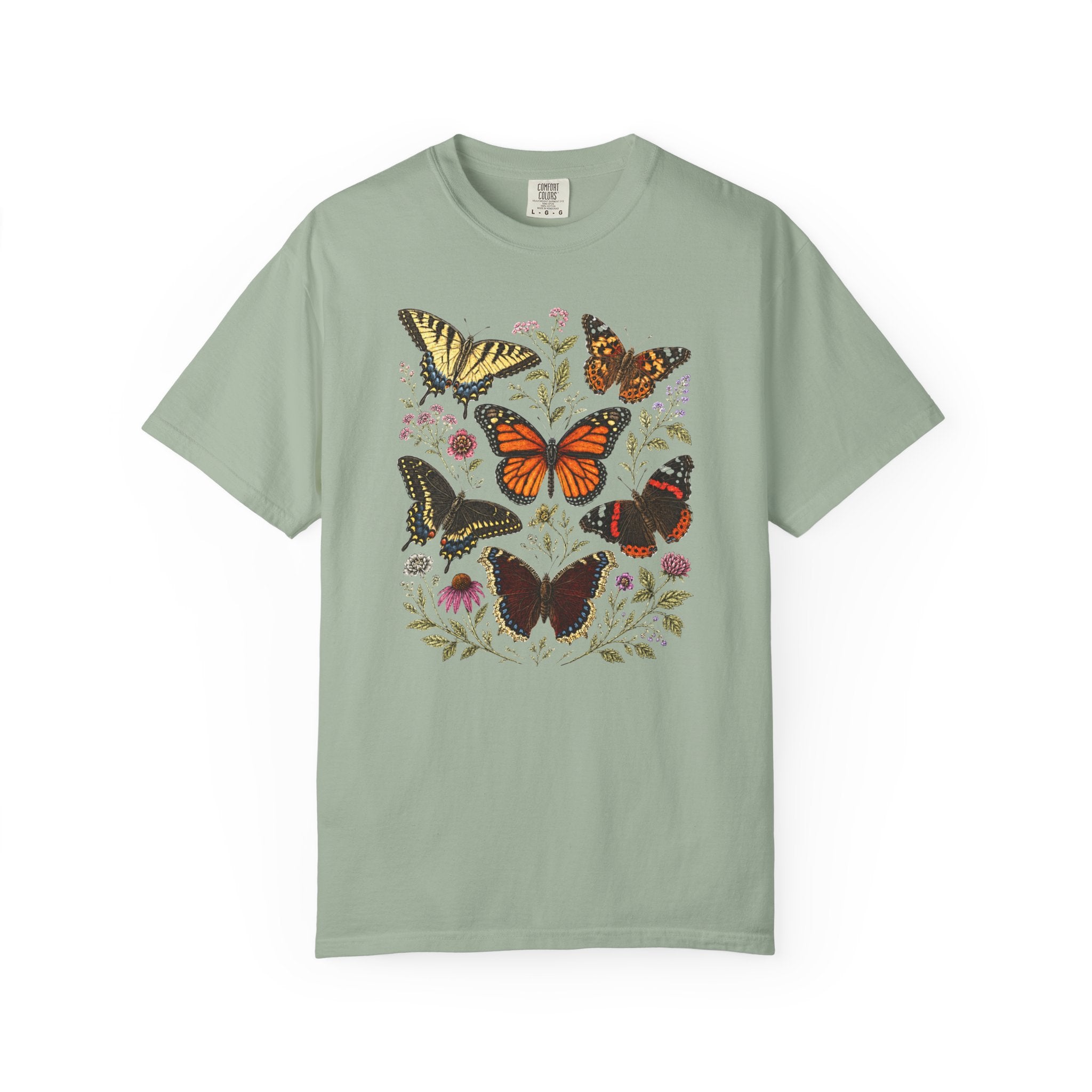 Butterflies Floral T-Shirt