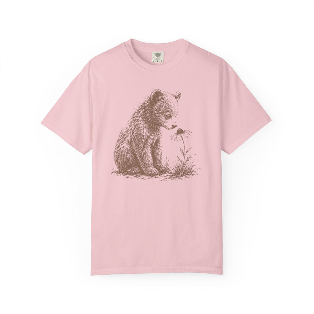 Bear Cub Flower T-Shirt