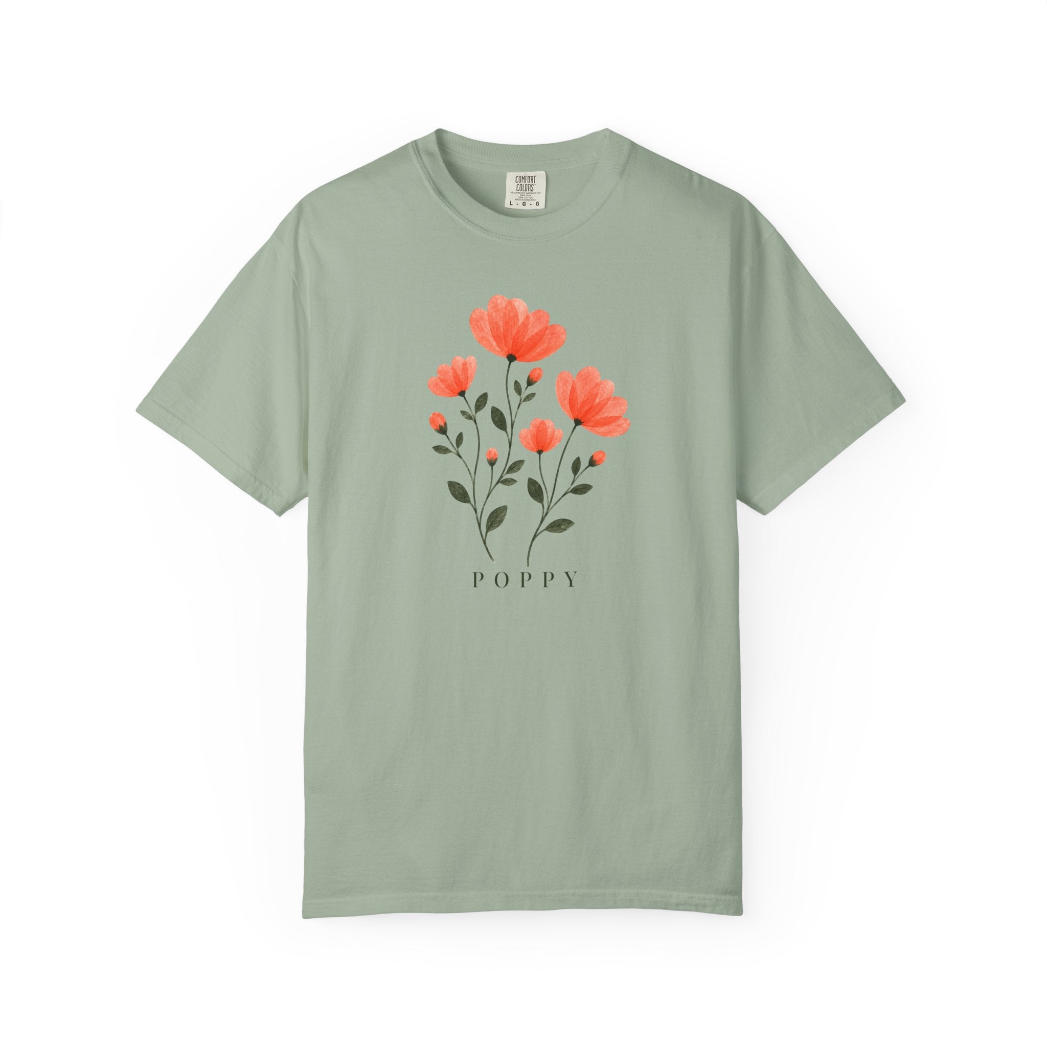 Poppies Pressed Flowers T-Shirt