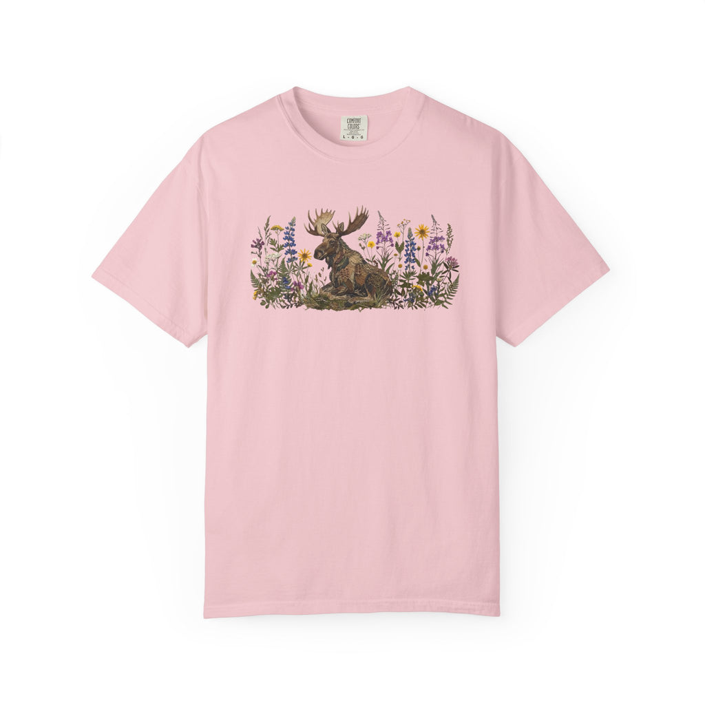 Moose Pressed Flowers T-Shirt