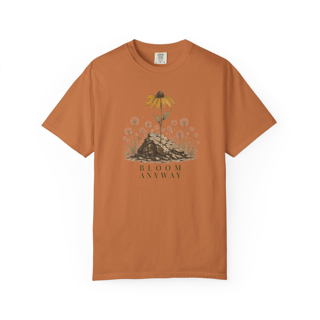 Bloom Anyway Yellow Flower T-Shirt