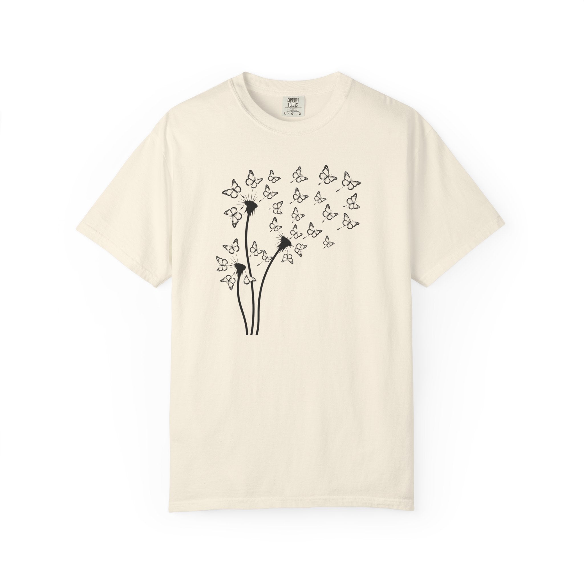 Dandelion Into the Wind Butterflies T-Shirt