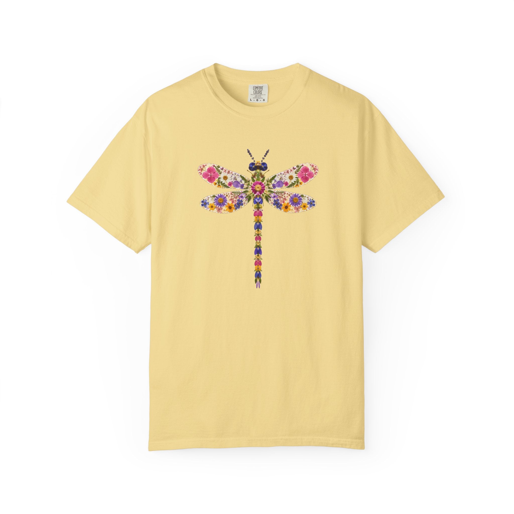 Pressed Flowers Dragonfly T-Shirt