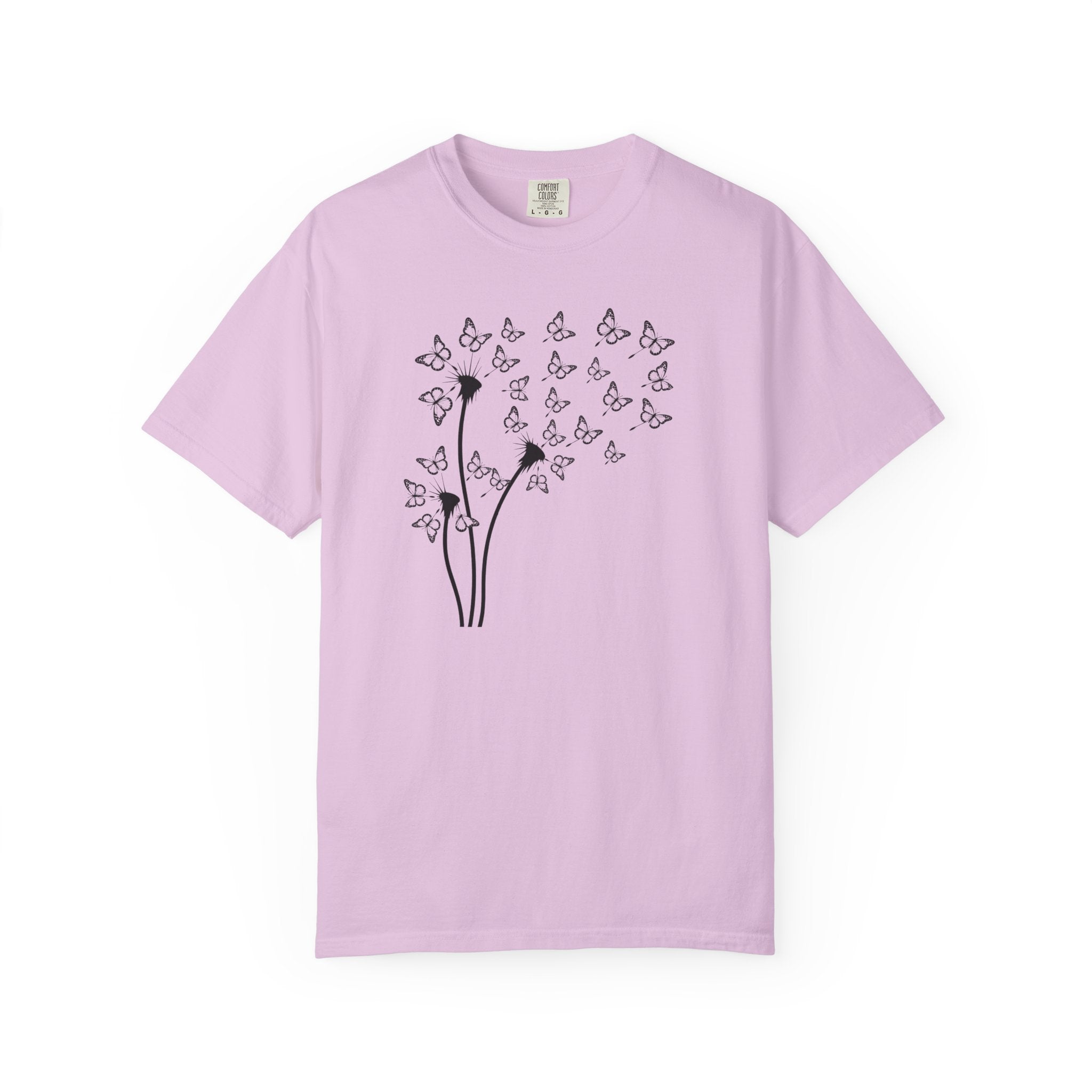 Dandelion Into the Wind Butterflies T-Shirt