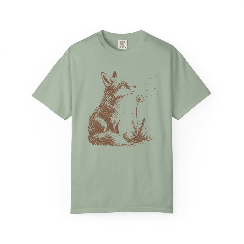 Fox Blowing Dandelion T-Shirt