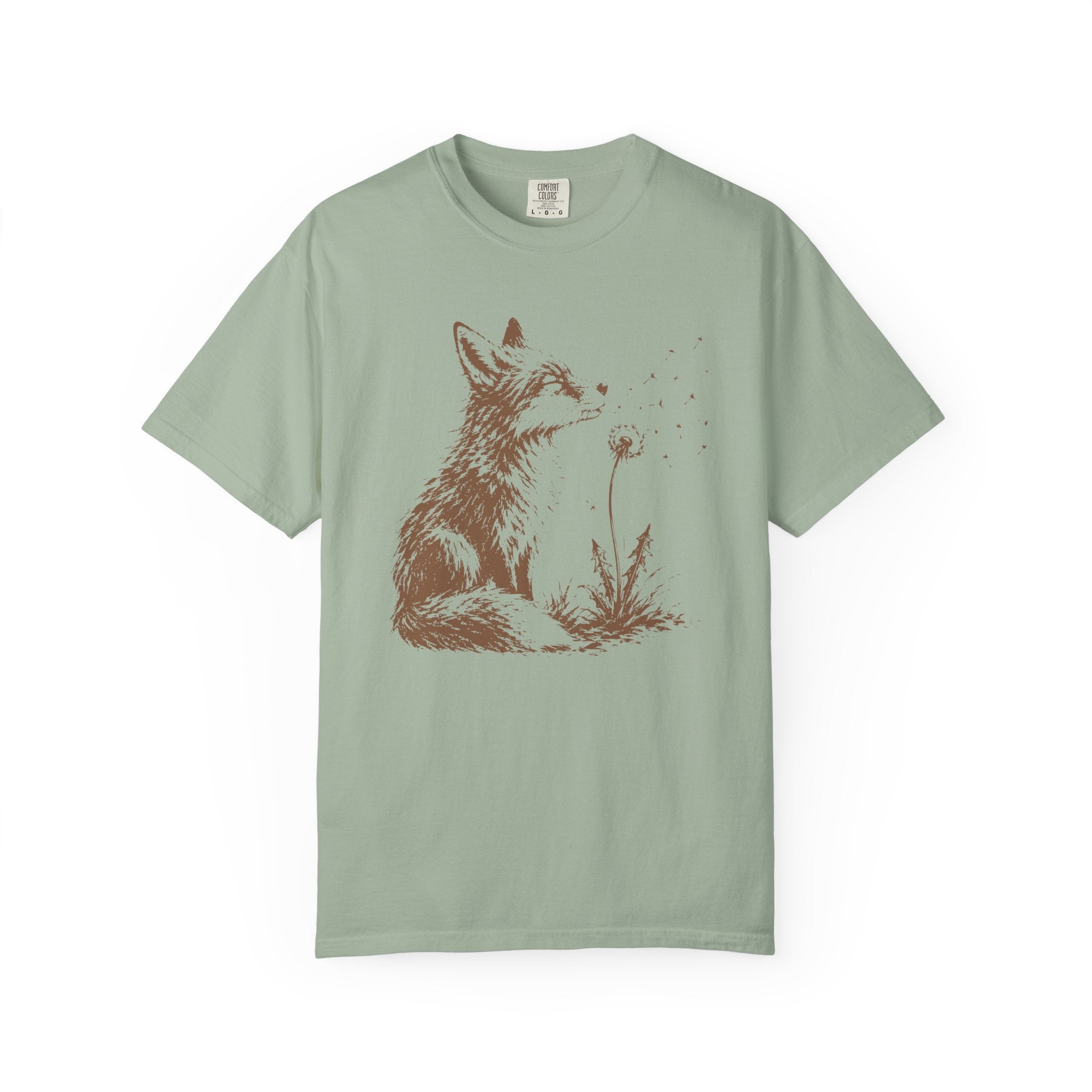Fox Blowing Dandelion T-Shirt
