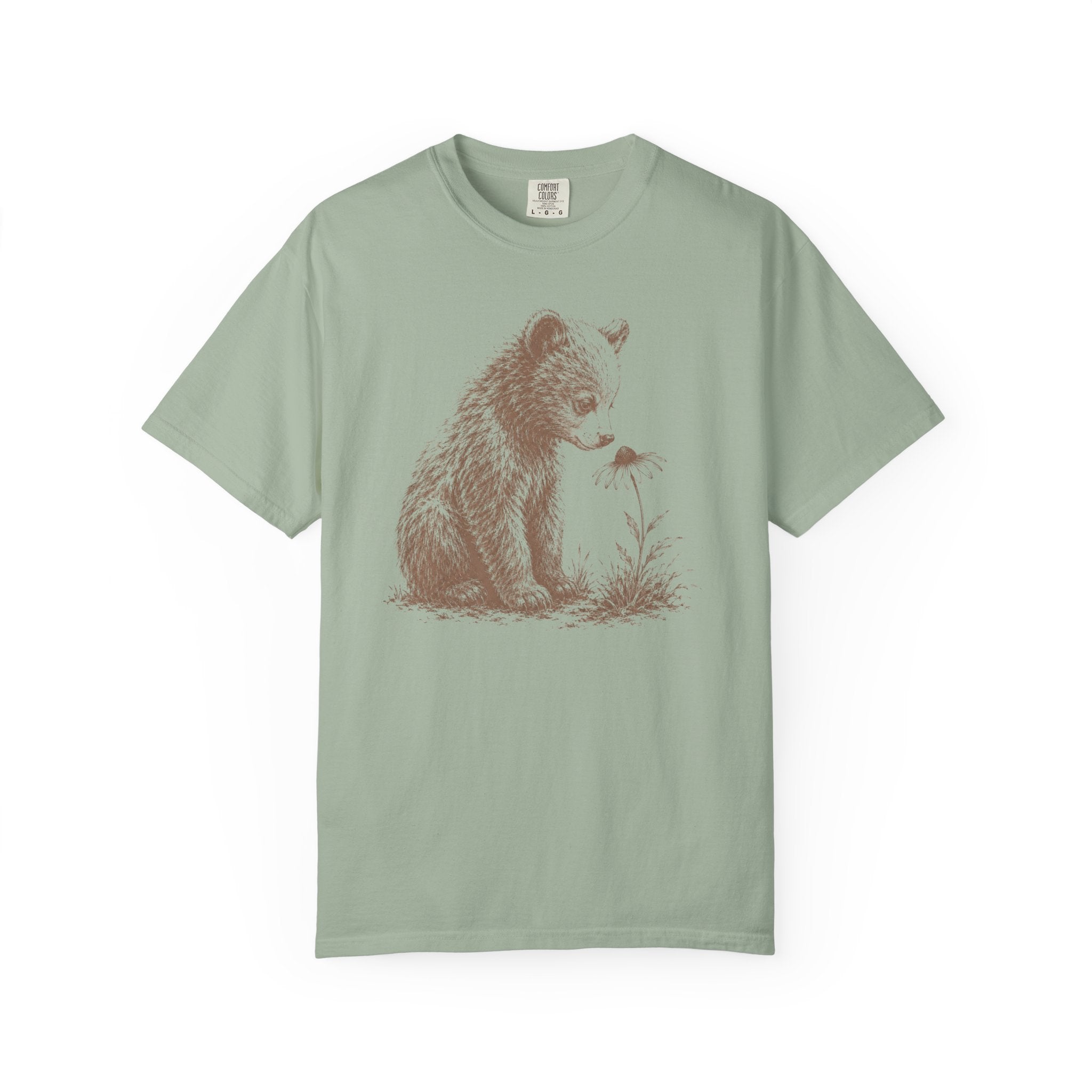 Bear Cub Flower T-Shirt