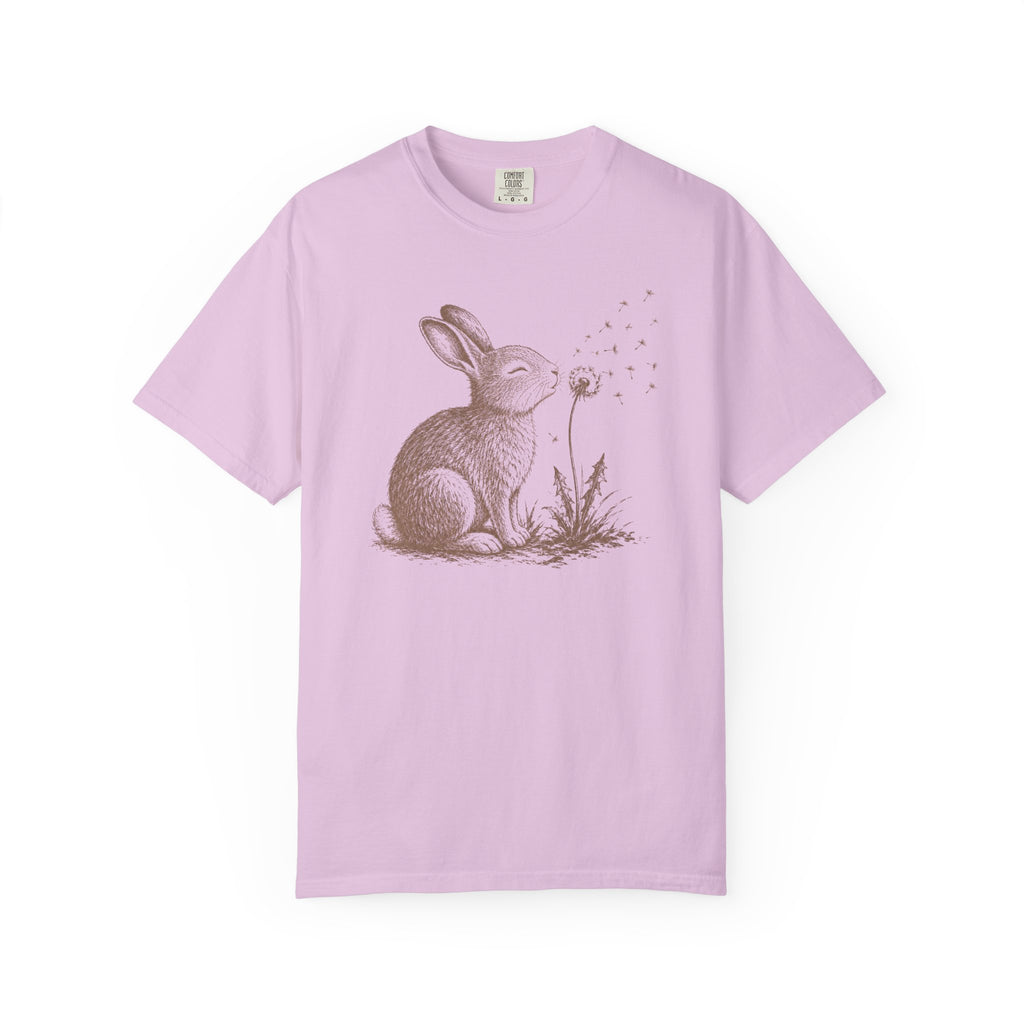 Bunny Blowing Dandelion T-Shirt