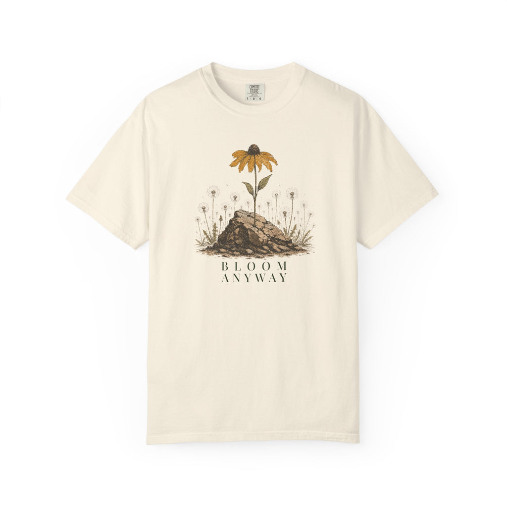 Bloom Anyway Yellow Flower T-Shirt