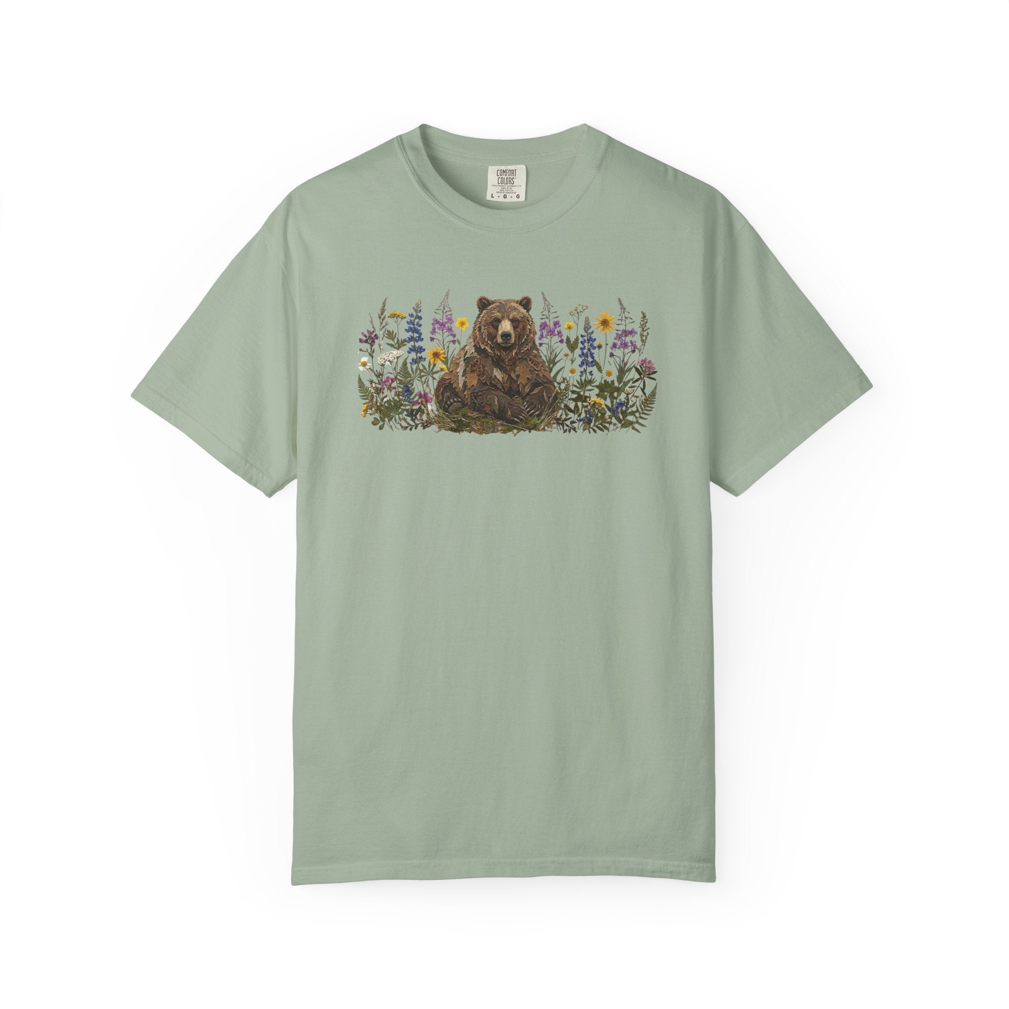 Bear Pressed Flowers T-Shirt