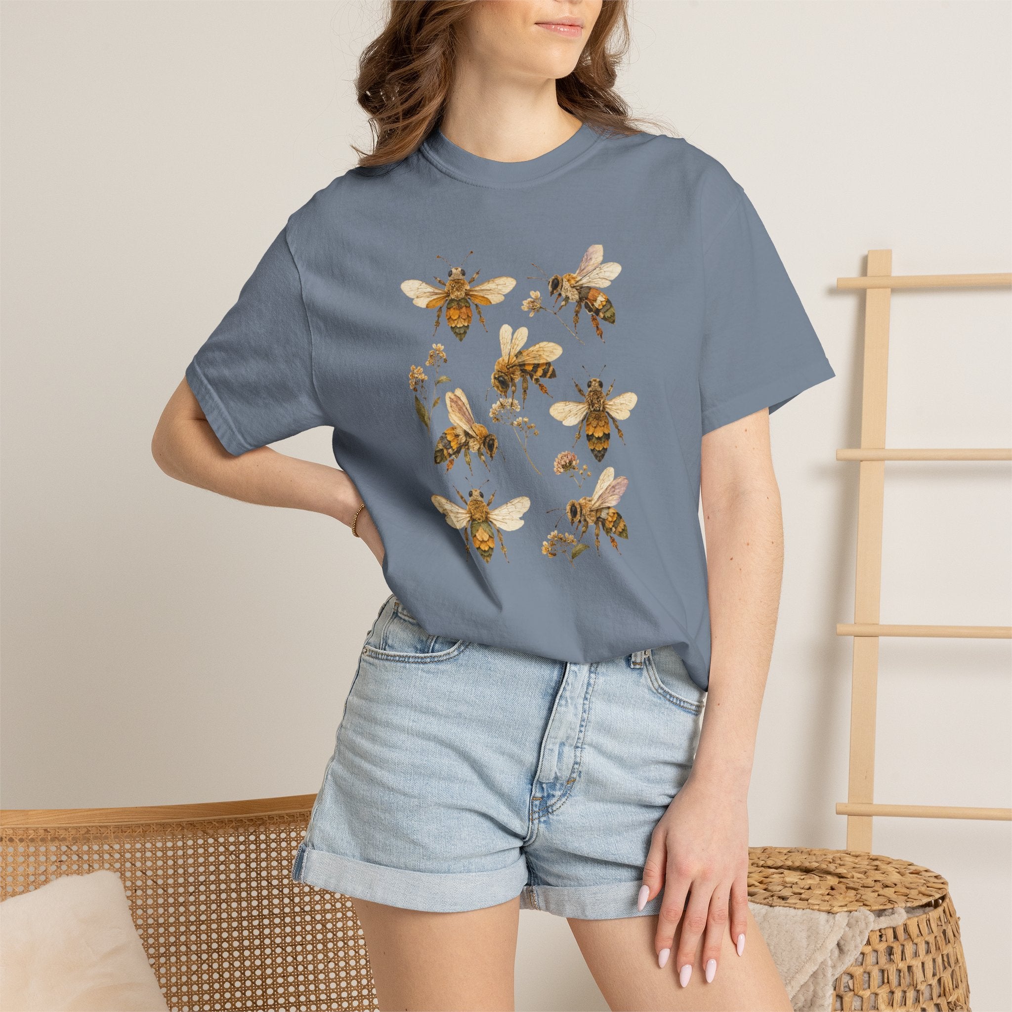 Pressed Flowers Bees T-Shirt