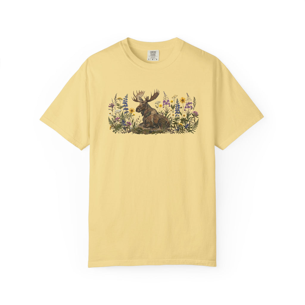 Moose Pressed Flowers T-Shirt