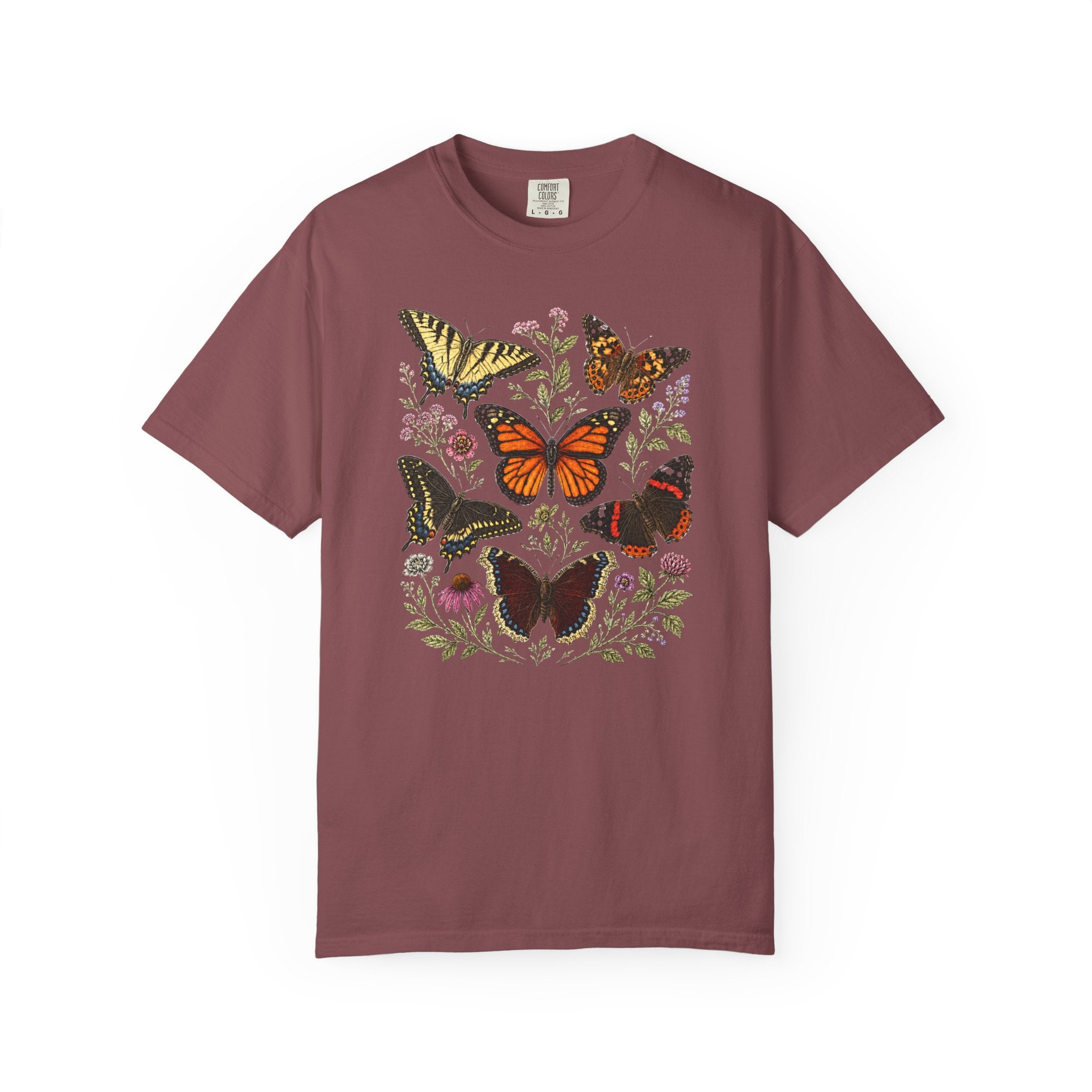 Butterflies Floral T-Shirt