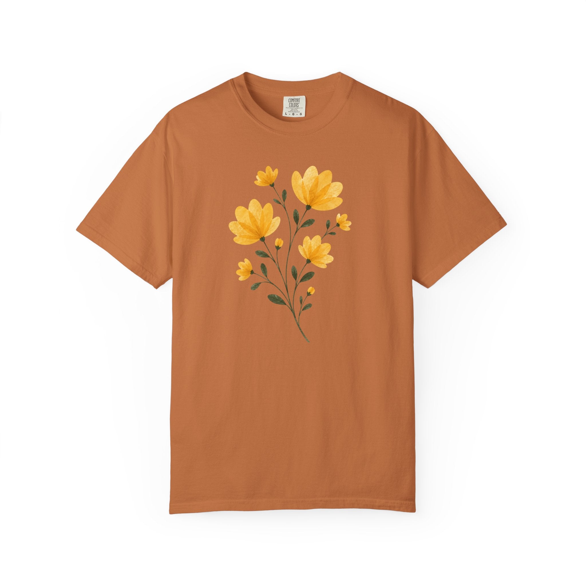 Yellow Pressed Bouquet T-Shirt
