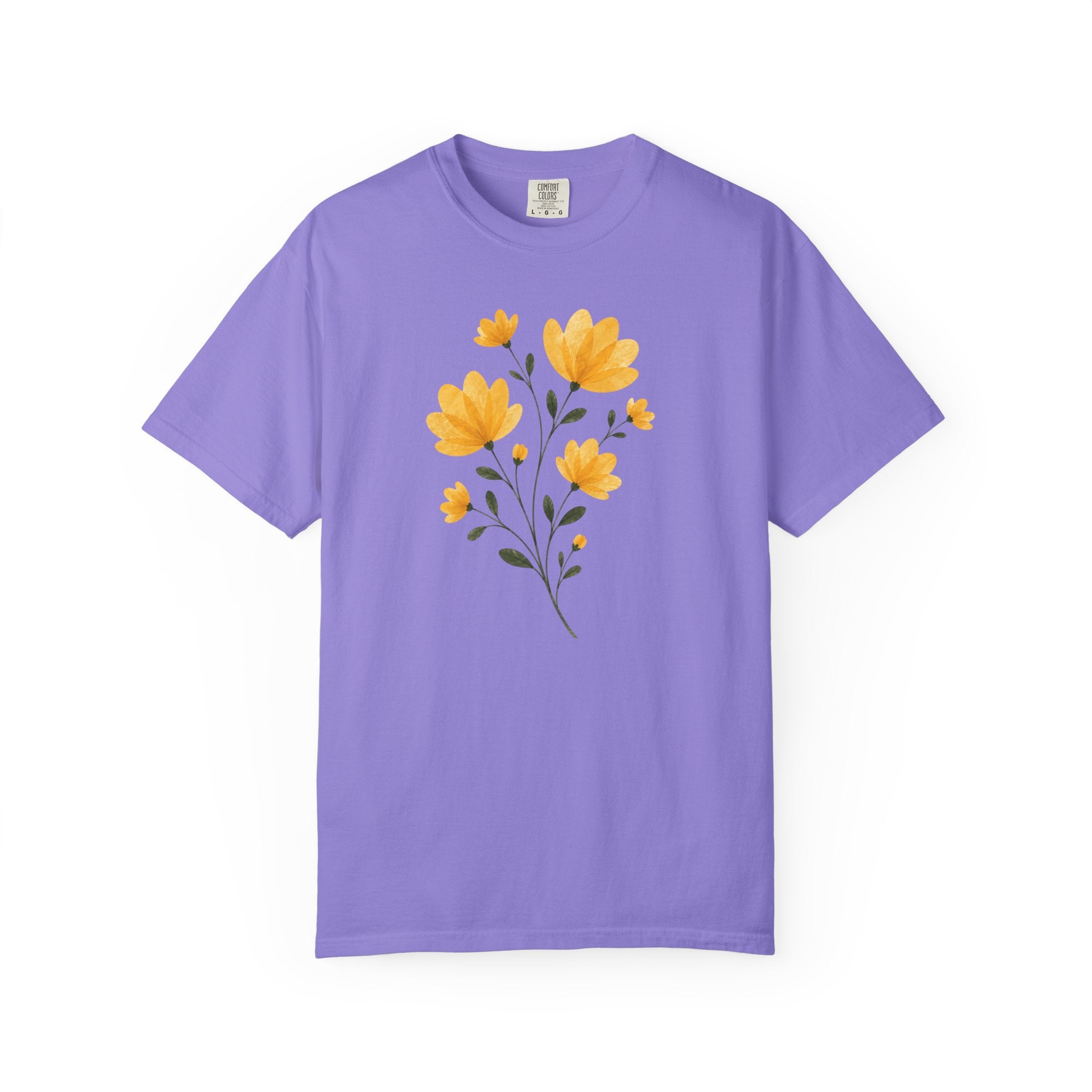 Yellow Pressed Bouquet T-Shirt
