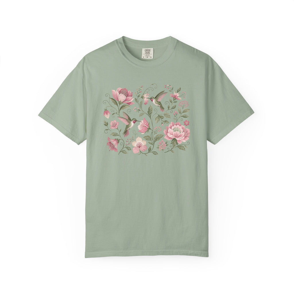 Hummingbirds Floral T-Shirt