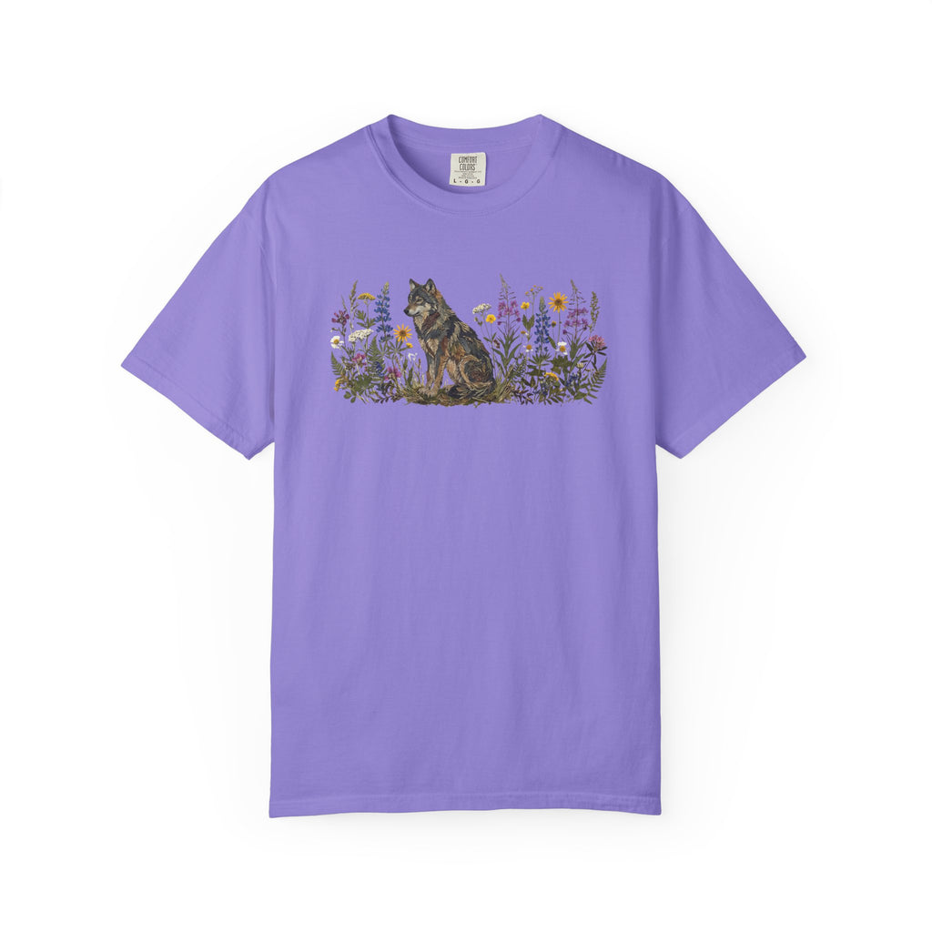 Wolf Pressed Flowers T-Shirt