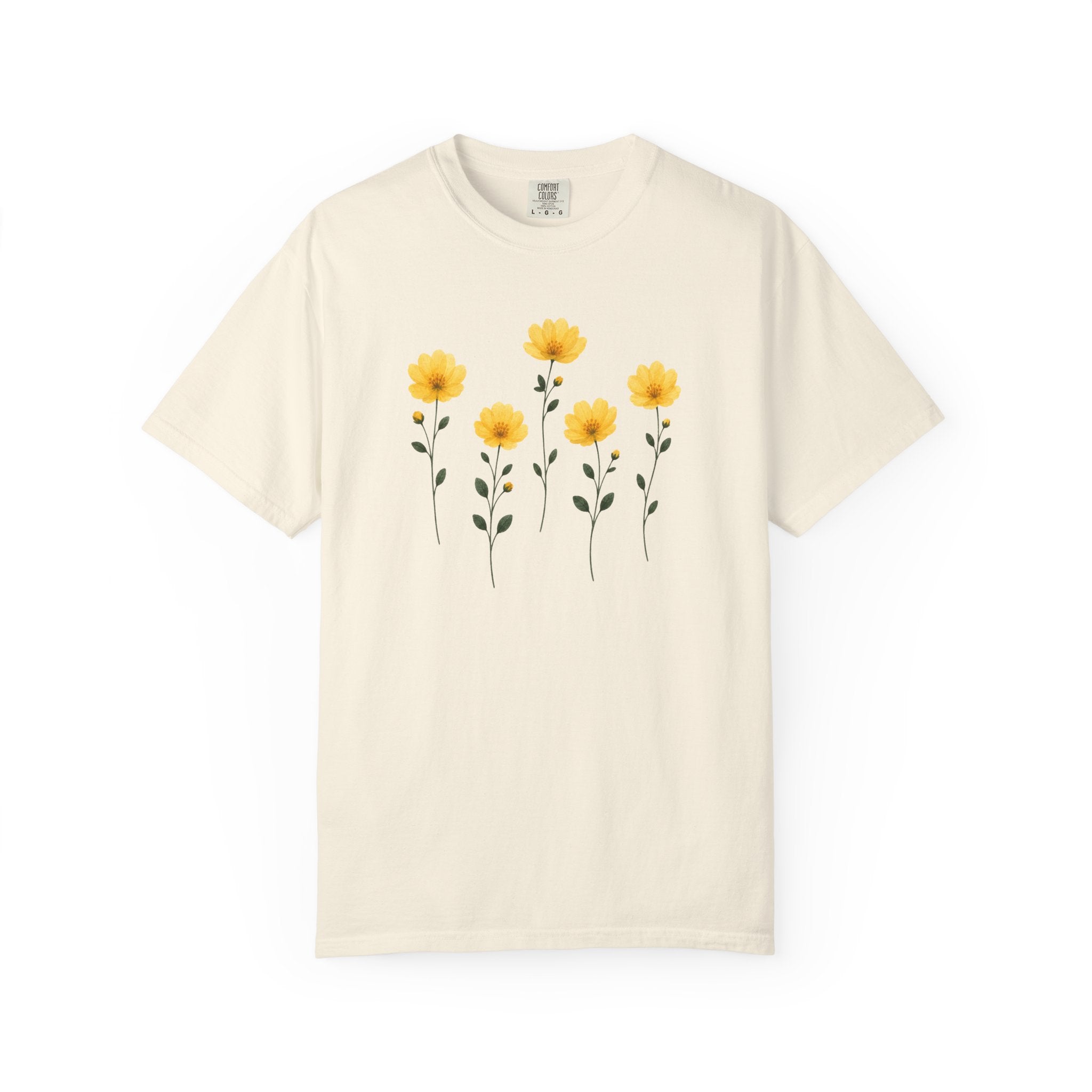 Yellow Pressed Flowers T-Shirt