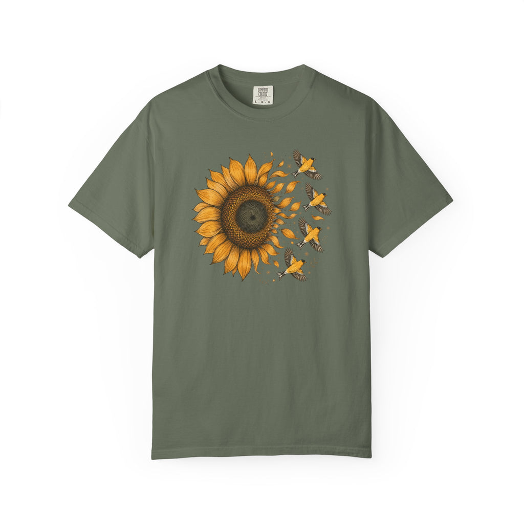 Sunflower into Birds T-Shirt