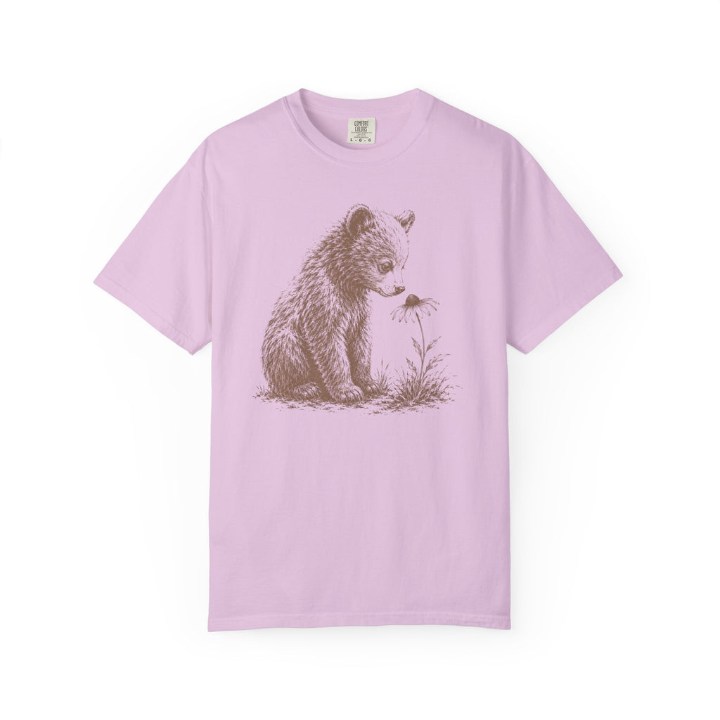 Bear Cub Flower T-Shirt