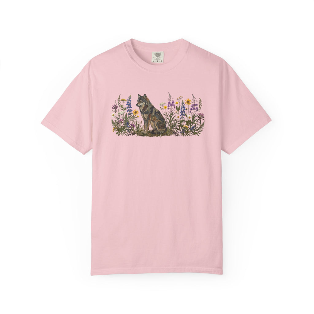 Wolf Pressed Flowers T-Shirt