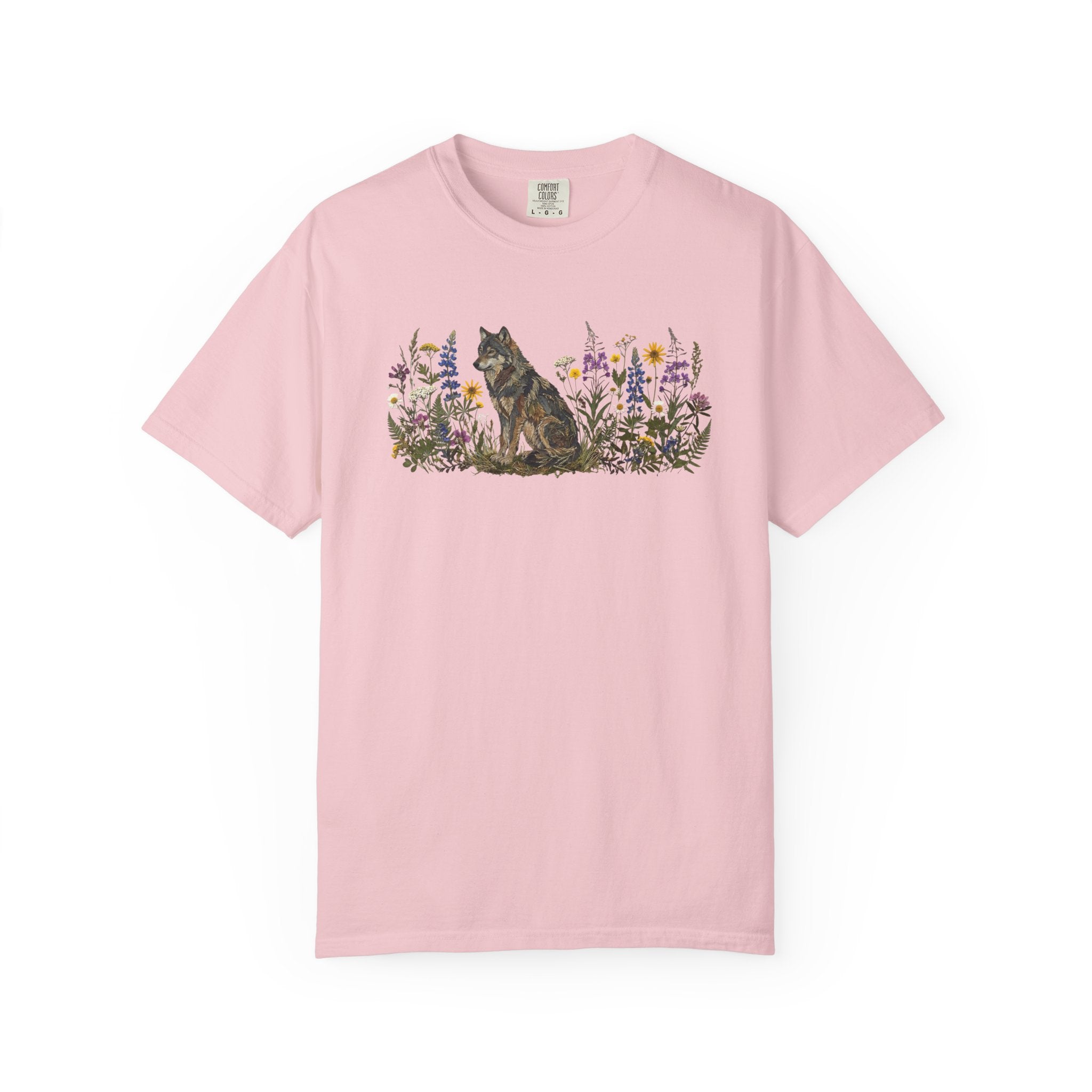 Wolf Pressed Flowers T-Shirt