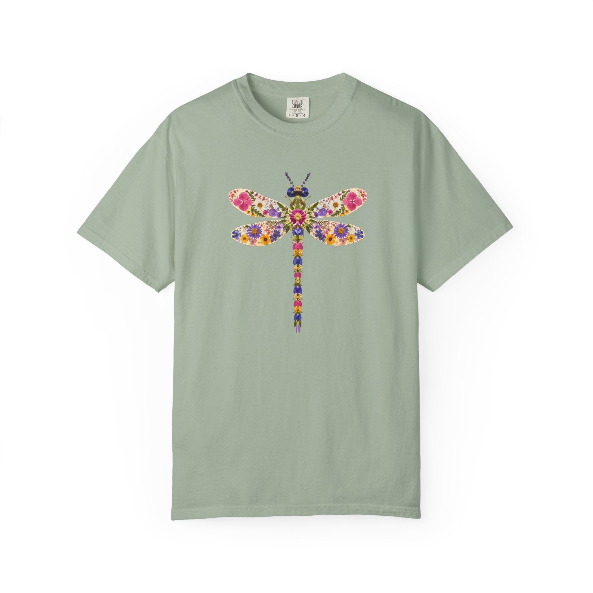 Pressed Flowers Dragonfly T-Shirt