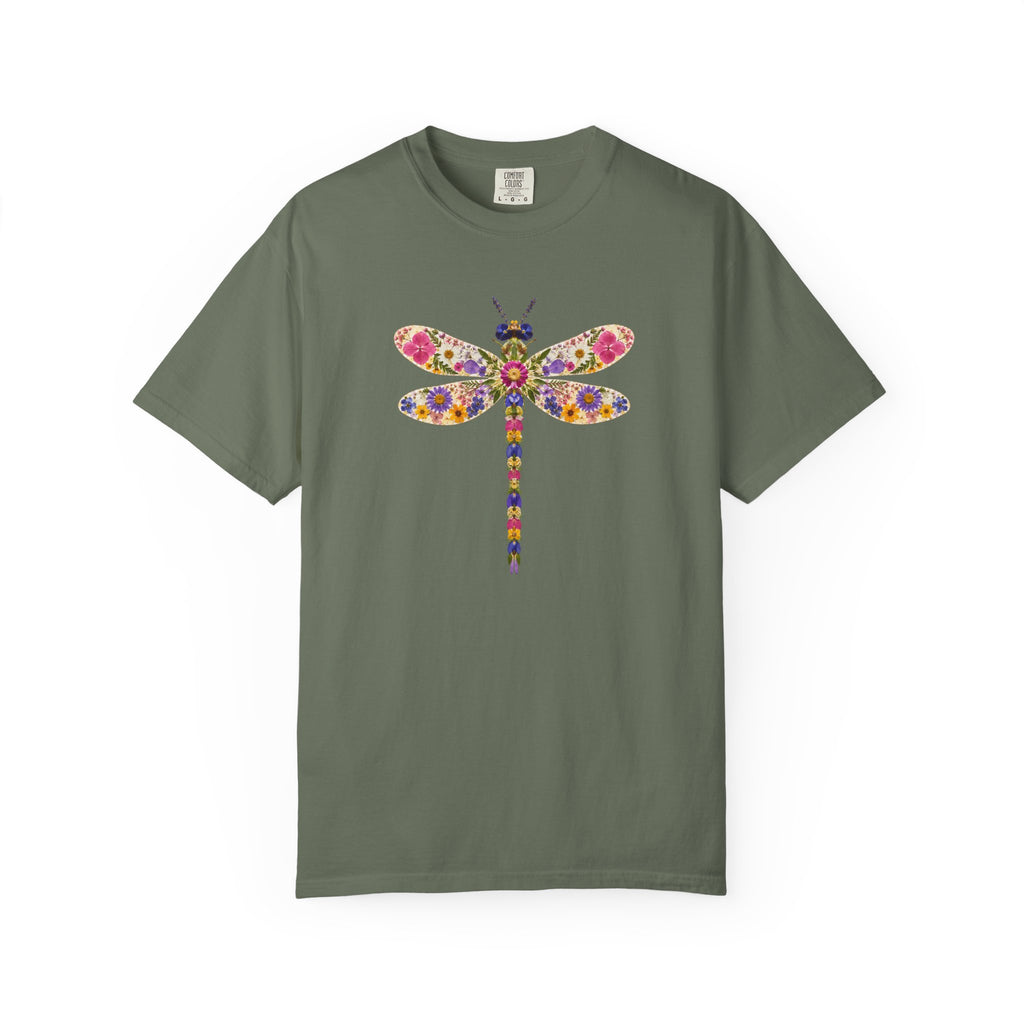 Pressed Flowers Dragonfly T-Shirt